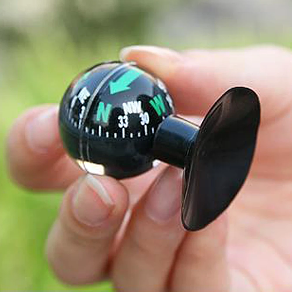 

Small Black Styling Omnidirectional Gyro Design Easy Install Interior Accessories Portable Acrylic Practical Car Sucker Guide