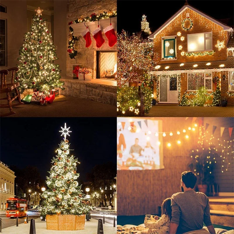 Street Lights Led String Fairy Light Garland Christmas Tree Home Garden Wedding Party Outdoor Halloween Decor Patio Decoration | Лампы и