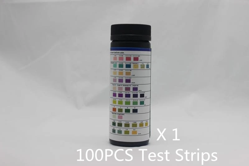 100PCS test strips Анализатор мочи портативный тест мочи usb bluetooth(опция) BC401 800 шт. тест-полоски abbott устройство сахара в крови вибратор окислитель - Цвет: 100PCS test strips