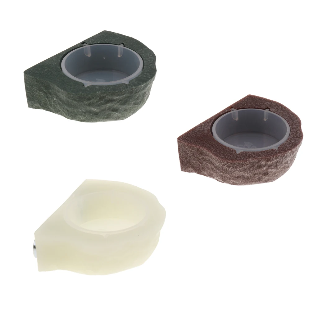 

Reptile Feeding Dish Food Water Bowl Cup Feeder Bowl Cup Basin Tray Container for Small Pets
