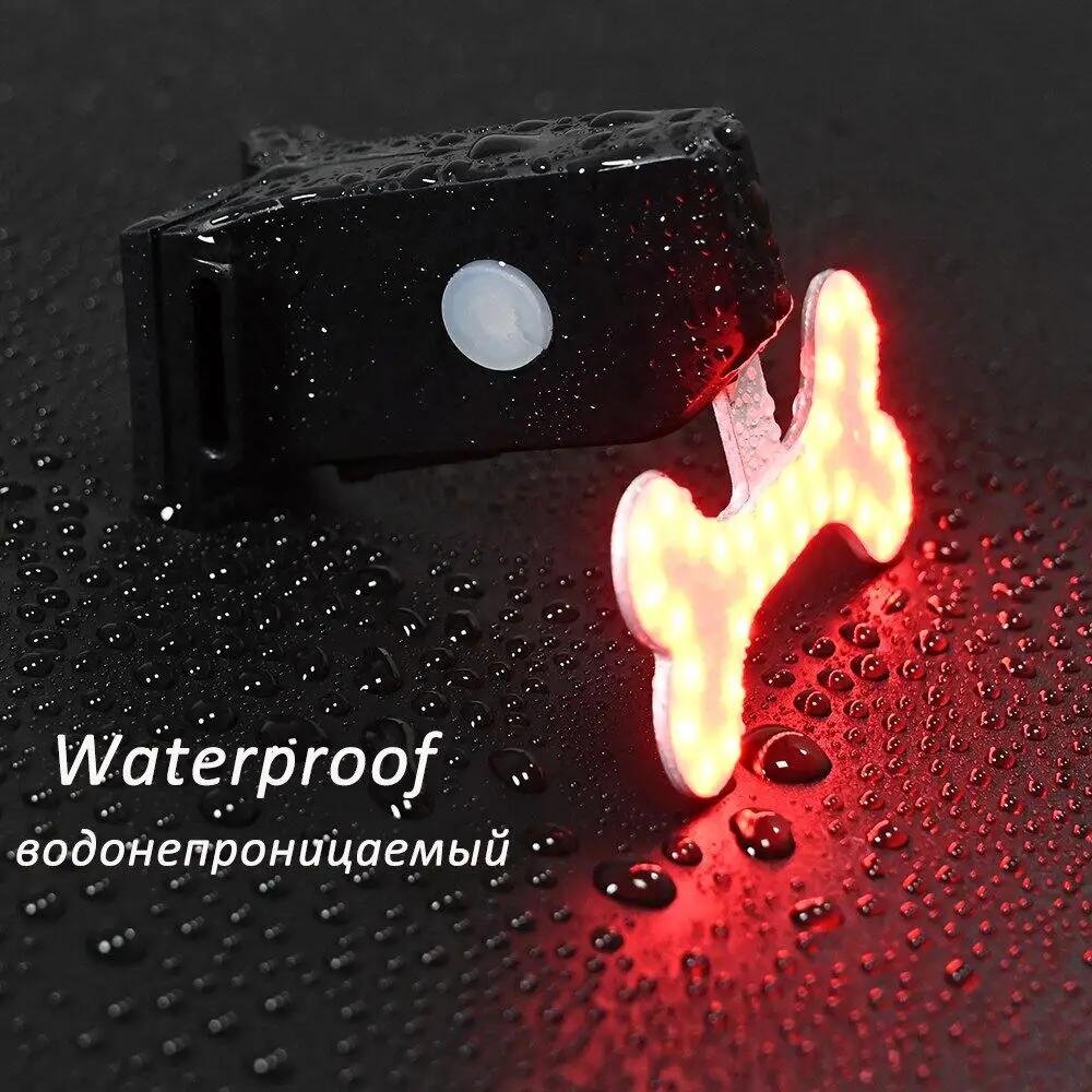 Multi Lighting Modes Bicycle Light USB Charge Led Bike Flash Tail Rear Lights for Mountains Seatpost | Лампы и освещение