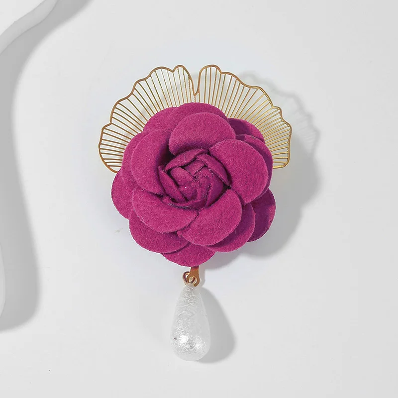 Купить Брошь В Виде Цветка Из Ткани