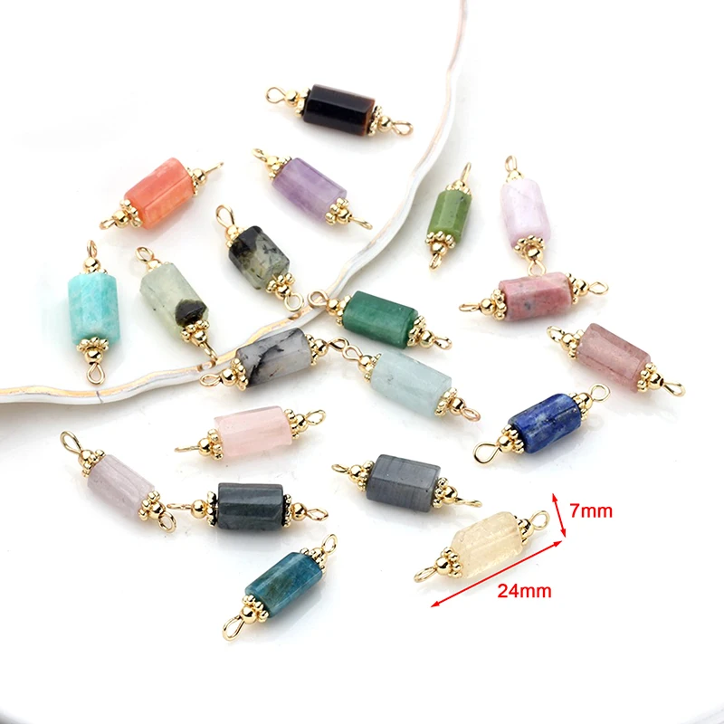 

1 шт., медные бусины с двойным отверстием, 14K