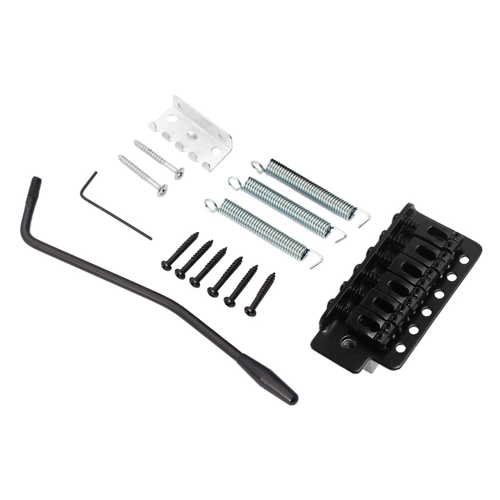 Metal Electric Guitar Tremolo Bridge Set Black Right Handed | Спорт и развлечения