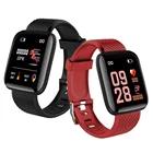 Смарт-часы D13 для мужчин и женщин, Детские Водонепроницаемые спортивные умные часы с монитором сердечного ритма и кровяного давления, для Android и IOS, 116Plus