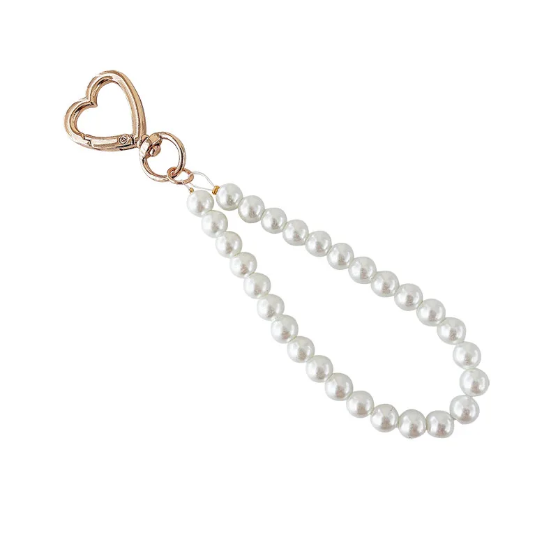 

Creative diy pearl keychain pendant handmade necklace jewelry accessories pearl bag ornaments car ornaments