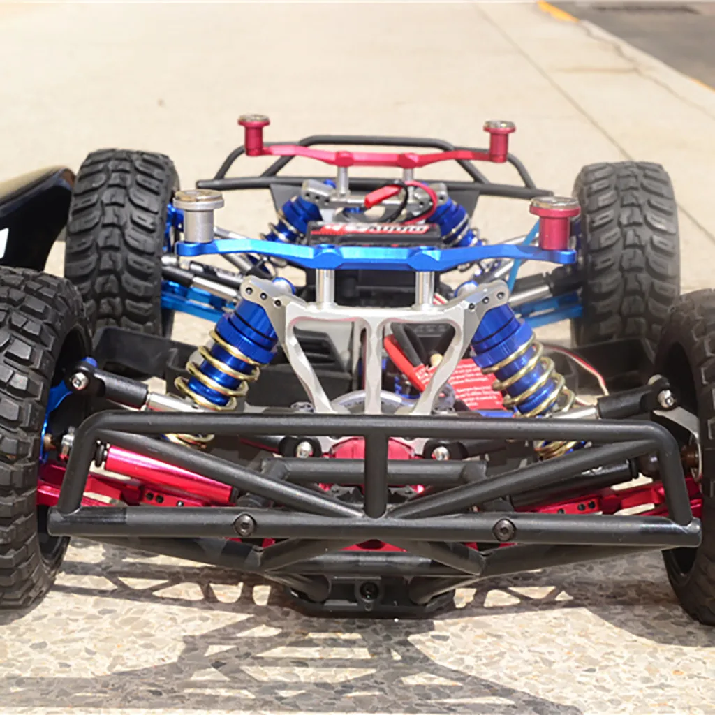Алюминиевый передний/задний Регулируемый пружинный демпфер для TRAXXAS RUSTLER 4X4 SLASH 1/10 RC автомобиля