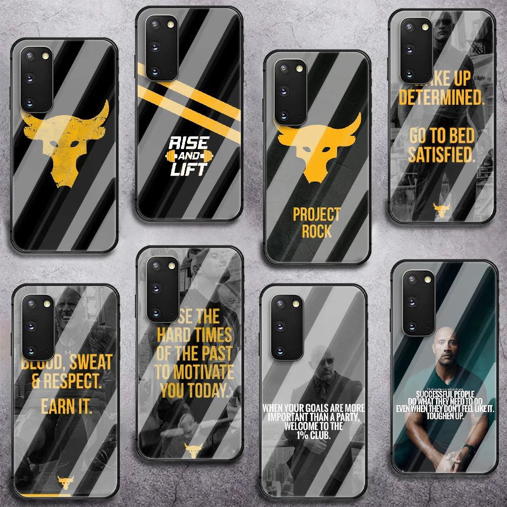 

The Rock Dwayne Johnson UA Phone Tempered Glass Case Cover Samsung Galaxy A M 10 12 20 20E 21 21S 30 30S 31 40 50 51 70 71 Shell