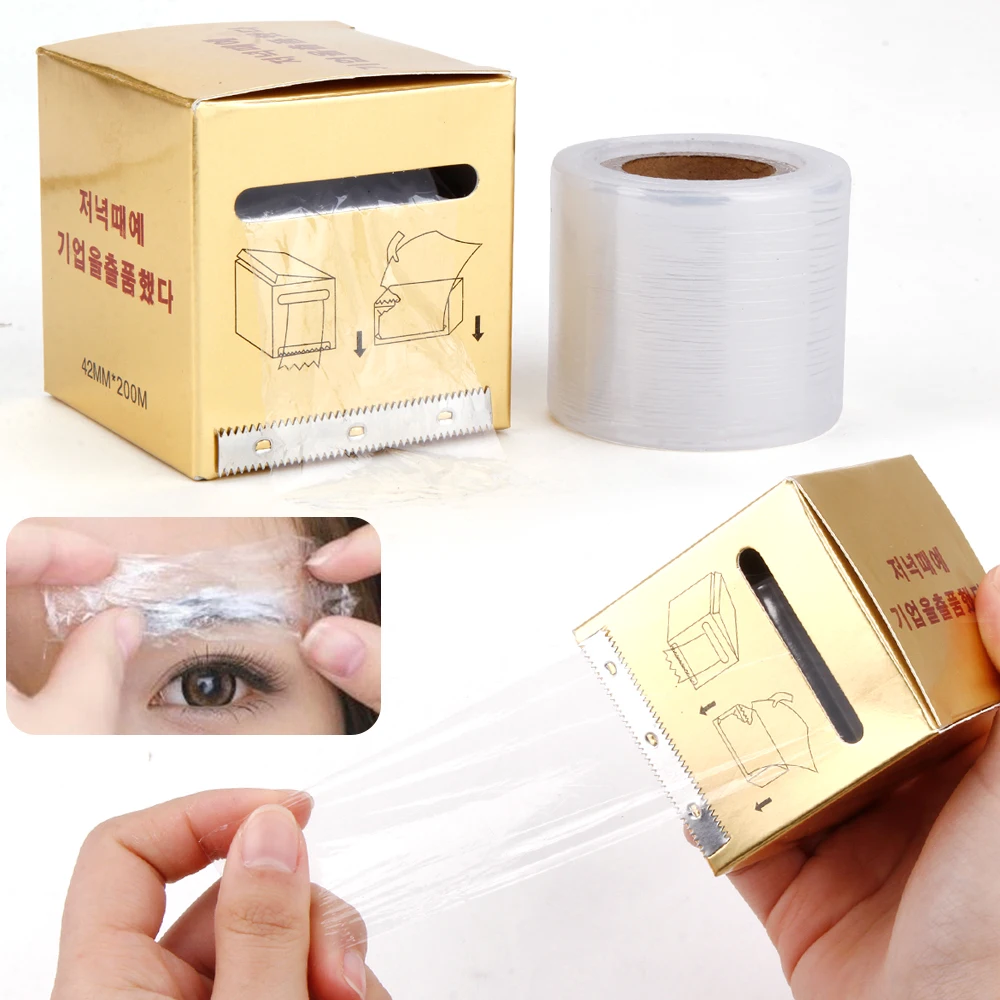 

1/2/3 Rolls Eyebrow Film Tattoo Clear Wrap Cover Preservative Tape Disposable Lip Tattoo Permanent Makeup Microblading Supplies