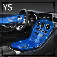 car interior center console transparent tpu protective film anti scratc accessories for mercedes benz glc w253 260 300 2020 2021
