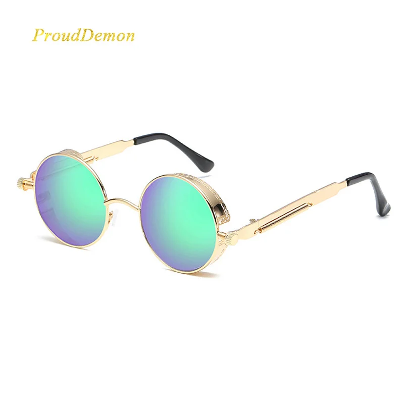 Солнцезащитные очки в стиле стимпанк для мужчин и женщин готические зеркальные