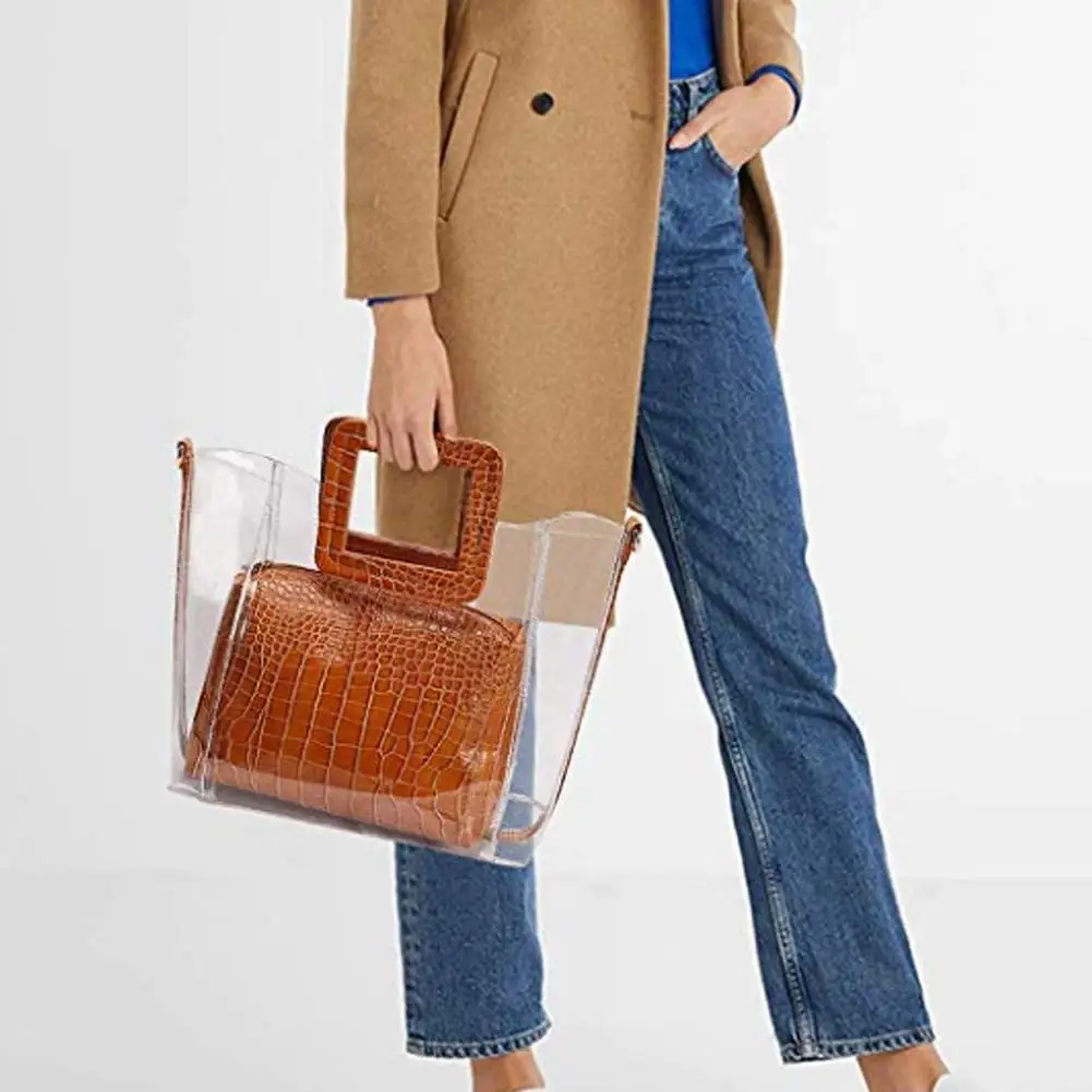 Женская сумка большая прозрачная сумка-шоппер для женщин Роскошные сумки