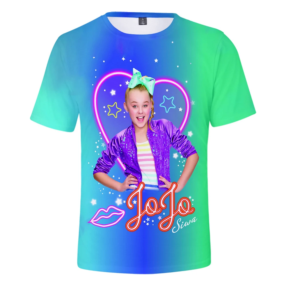 

New Popular 3d Digital Printing Jojo Siwa T-Shirt Short-Sleeve Shirt Comfortable Tees Fashion Summer Men And Women O-Neck Tops