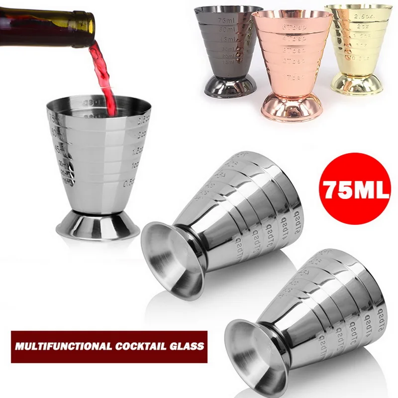 

Stainless Steel Measuring Shot Cup Drinks Bar Accessories Home Bars Mini Bar Kitchen Stand Bartender Tools Tool Kit Barware