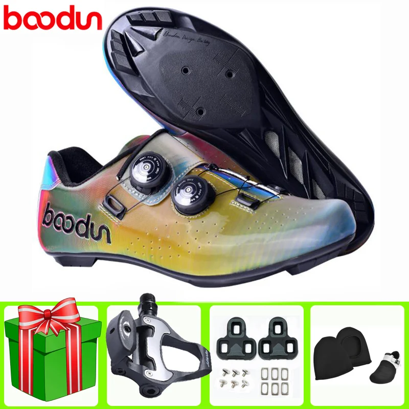 

Кроссовки BOODUN дышащие для езды на велосипеде, профессиональная обувь для езды на велосипеде, самоблокирующиеся, для мужчин и женщин