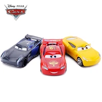 pixar cars 2 3 lightning mcqueen jackson storm cruz ramirez mater 155 diecast metal alloy model car boy toy kids gift