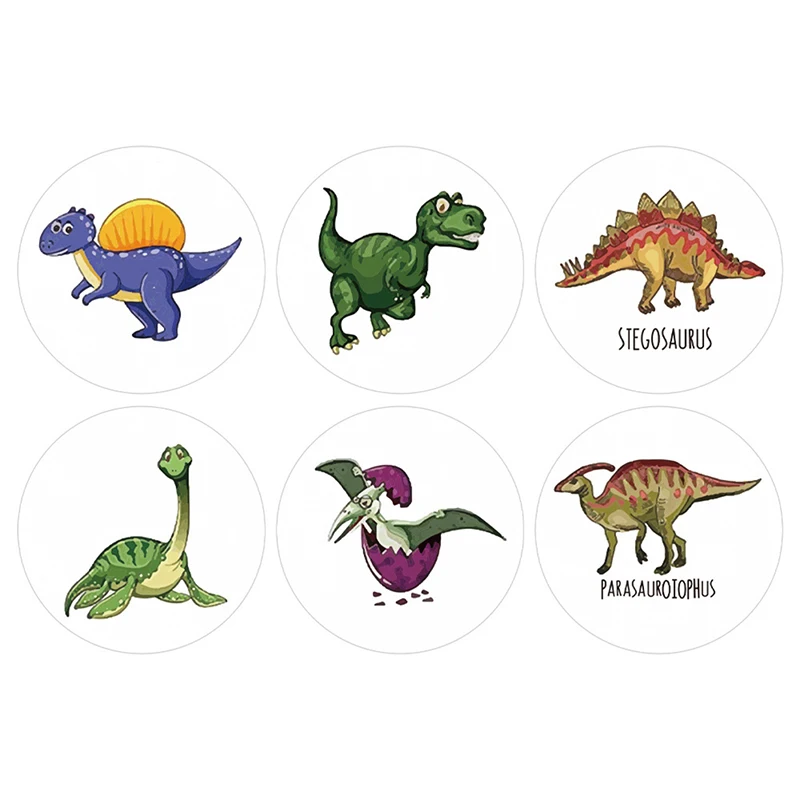 

500pcs/set Sealing Sticker Dinosaur Sealing Tag Labels Scrapbooking For Kid