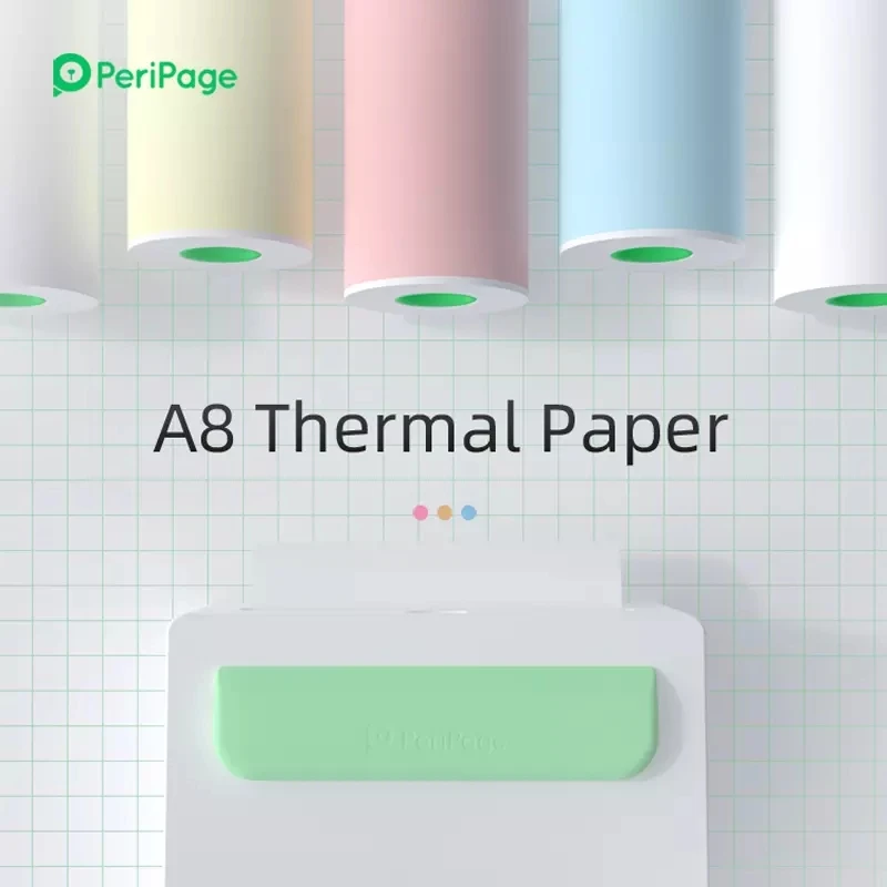

2021 PeriPage 56x30mm Thermal Paper label Paper Sticker Paper For Thermal Pocket Mini Printer A6 A8