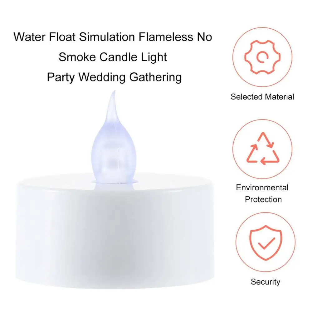 1 шт. бесплатная доставка плавающий в воде светильник без дыма свеча лампа