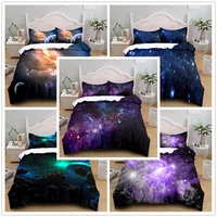 shinning stars galaxy duvet cover set uk single double queen us twin full king size bed linen set