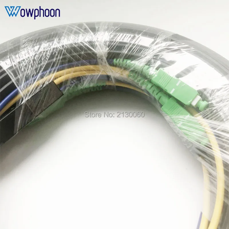 300M 2 Steel 2 Core SC LC ST FC Connector G657A1 Fiber Optic Patch Cord FTTH Drop Cable