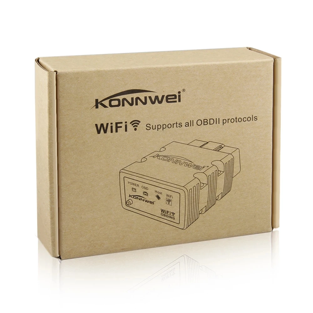 

KONNWEI ELM327 WIFI V1.5 PIC25K80 KW902 Autoscanner ELM 327 WIFI Support IOS for iPhone iPad and Android PC EML327 Full Protocol