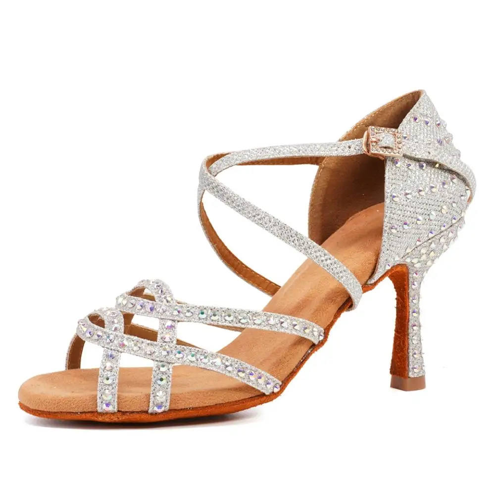 Туфли женские для латиноамериканских танцев дышащие Обувь бальных туфли на