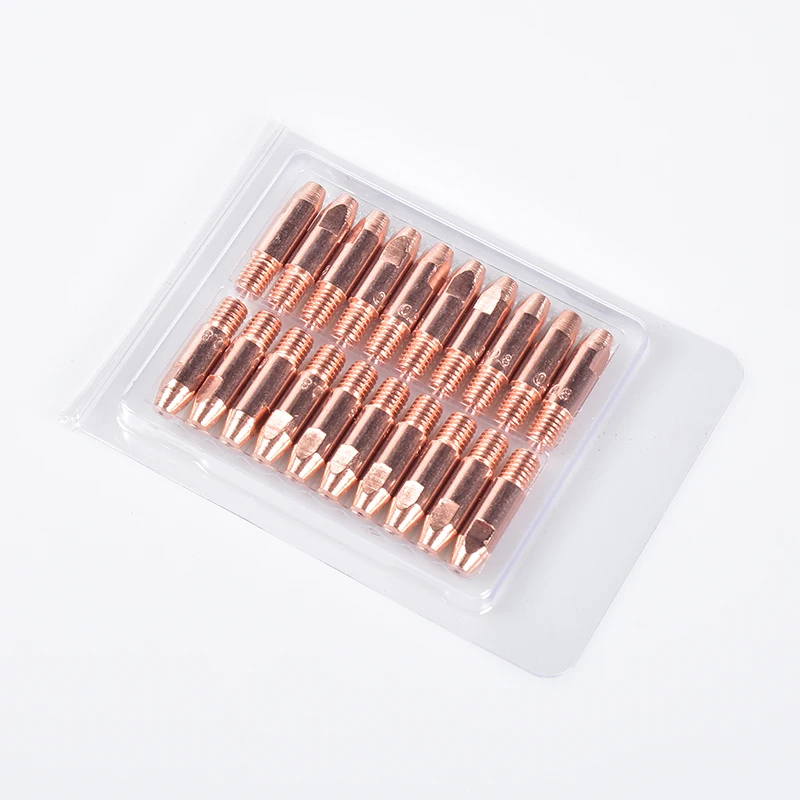 

20Pcs 24KD Contact Tip CuCrZr MIG Torch/Gun Consumables 0.8/1.0/1.2mm Welding Tips for Euro Style MIG MAG Welding Torch