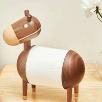 nordic tissue box holder cute donkey tissue holder living room creative sanitary toilet paper holder wood home decor lb43012