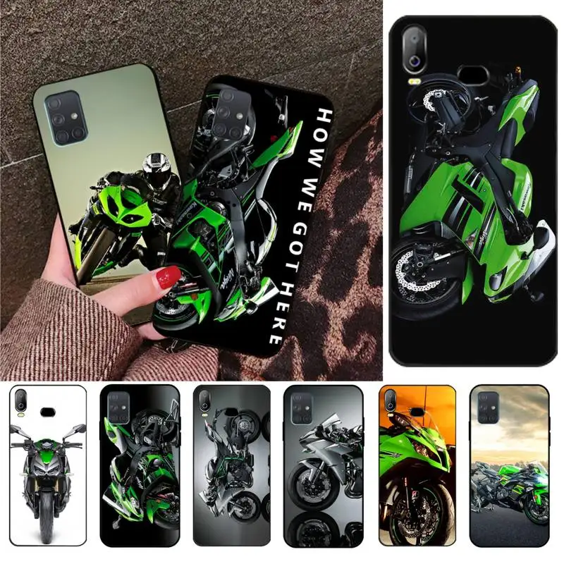 HPCHCJHM Kawasaki Ninja Zx R спортивный мягкий черный чехол для телефона Samsung A10 A20 A30 A40 A50 A70 A71