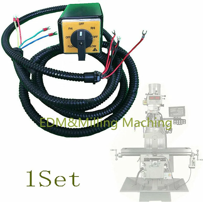 

Запчасти для фрезерного станка с ЧПУ A92, вращающийся кулачковый переключатель двигателя, металлический корпус и кабель для фрезерного станка BRIDGEPORT