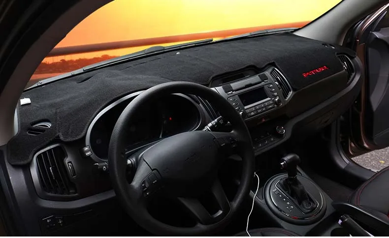 Для KIA Sportage R 2011 2012 2013 LHD чехлы на приборную панель автомобиля коврик тент ковер подушка накладка протектор интерьерные аксессуары