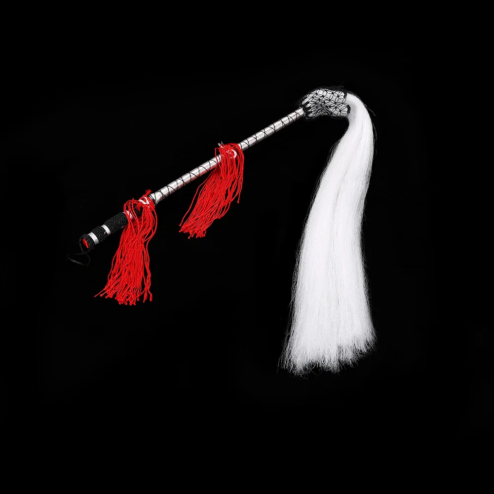 

Taichi Buddhist Taoist Fuchen Horsetail Whisk Handle Tail Martial Arts Stage Plays