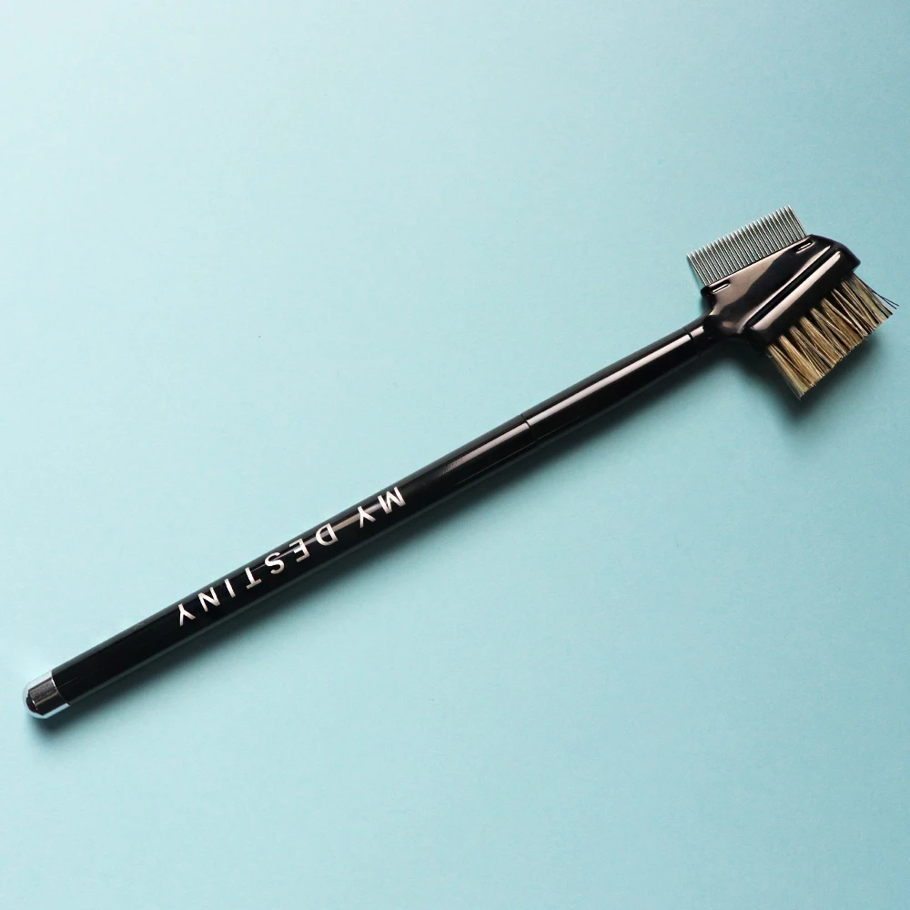 Профессиональная двухсторонняя кисть для туши ресниц Металлическая стальная