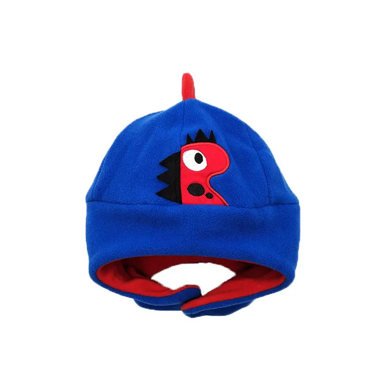 Royal blue Новая детская зимняя шапка, вязаная детская шапочка с помпонами для девочек, 7 цветов, эластичная детская шапка, зимние шапки для малышей - Цвет: Royal blue