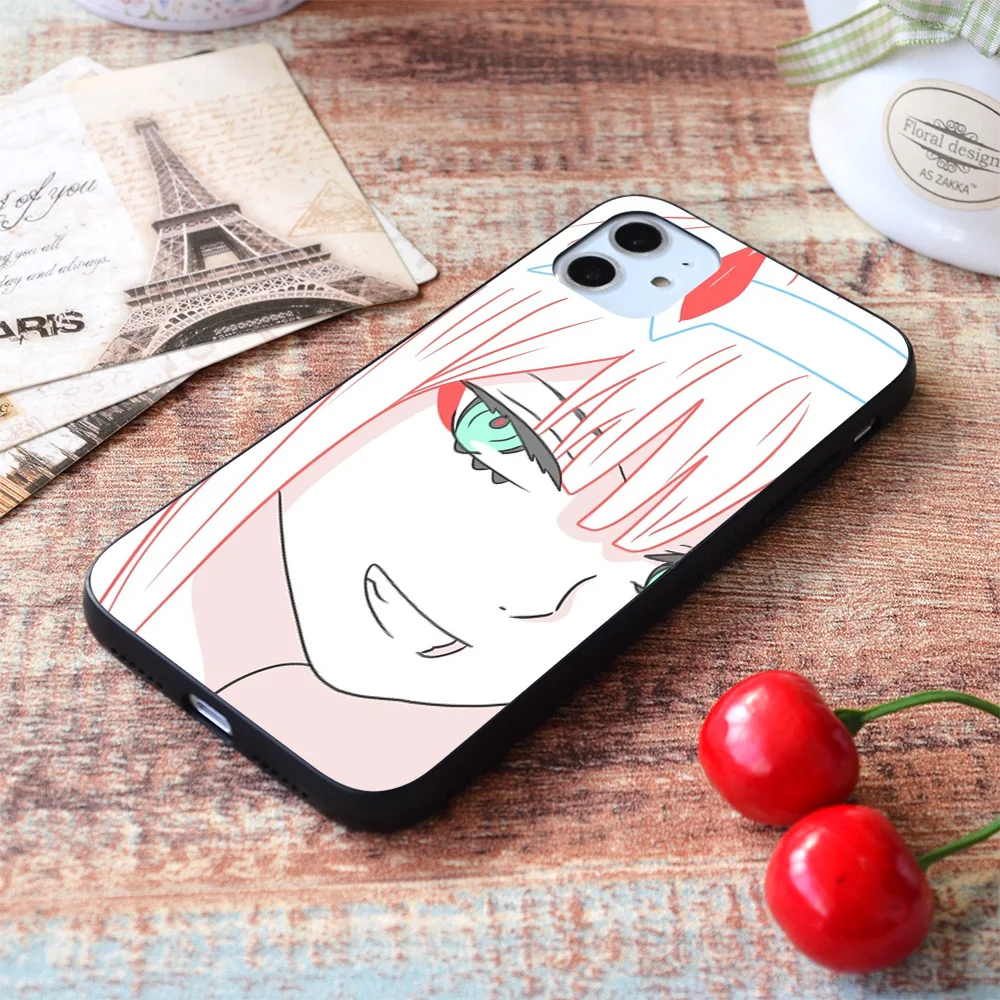 

For iPhone ZeroTwo Darling Soft TPU Border Apple iPhone Case