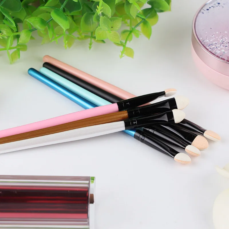 Губчатая щетка-спонж для век ложки с длинной ручкой порошок тени Косметические