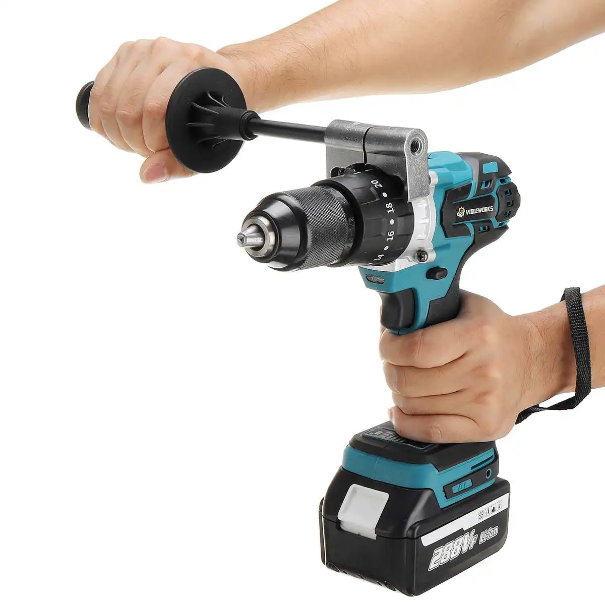 3 IN 1 Cordless Brushless Electric Drill Screwdriver 288VF Li-ion Battery 20+3 Torque Impact Hammer for Makita 18V | Инструменты