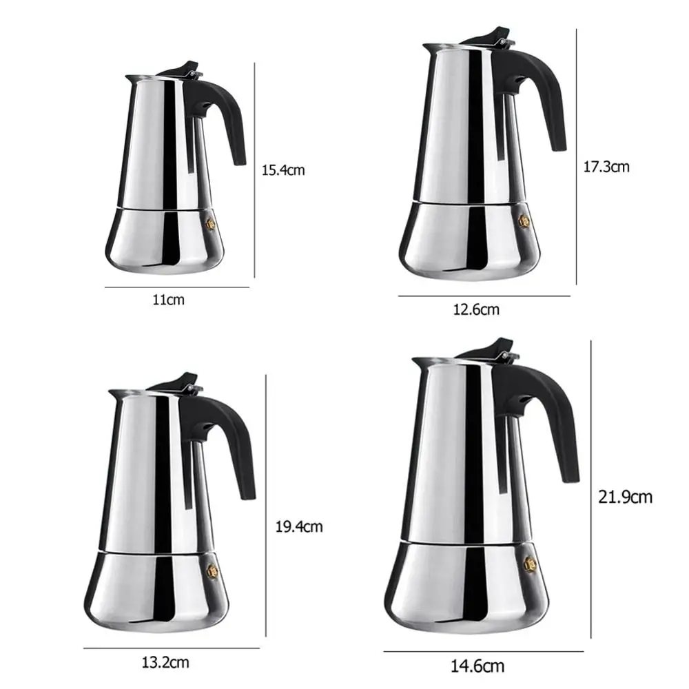 Кофейник мокко чайник из нержавеющей стали Moka кофейник для итальянского