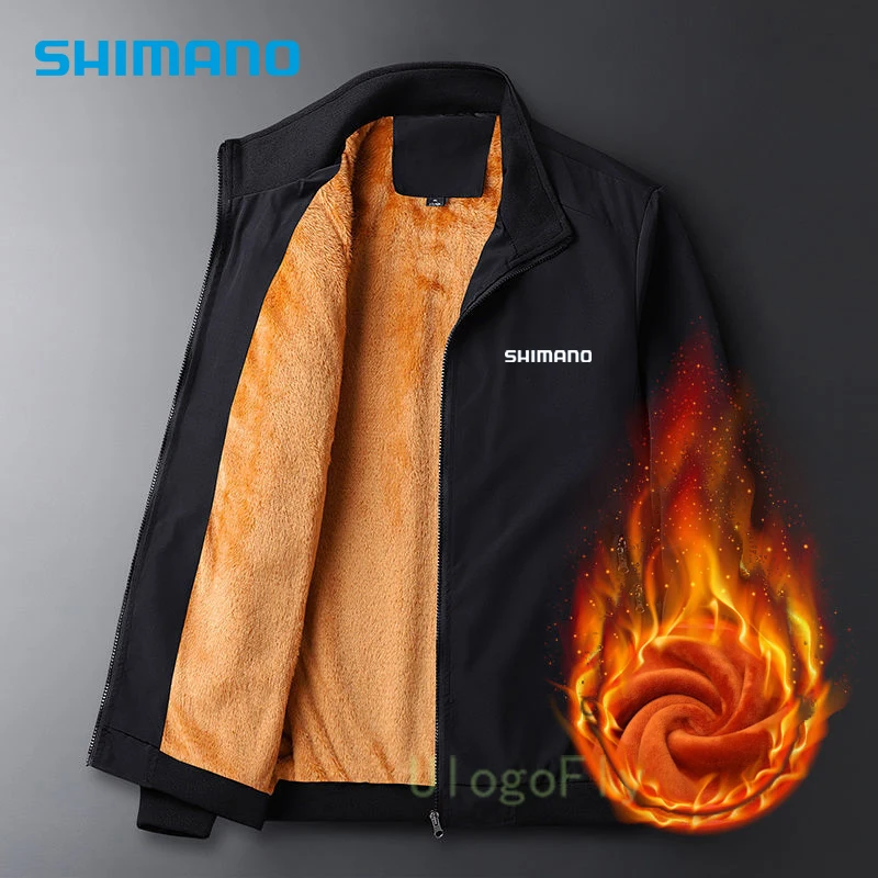 

Shimanos Fishing Jacket Thicken Thermal Mountaineering Men Fishing Clothes Windproof Breathable Winter Daiwa Windbreaker Autumn