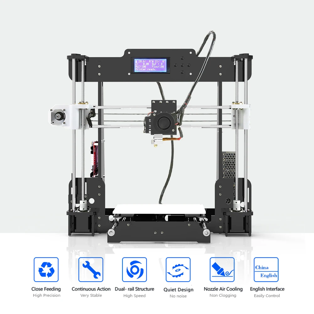 3D-принтер Marlin Anet A8 с открытым исходным кодом настольный высокая точность печати