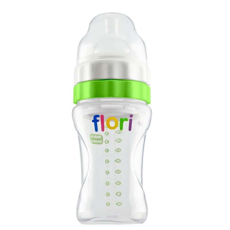 

Germany Imported FLORI PP Baby Bottle Fresh-keeping Wide-mouth Anti-colic Powder Bottle Baby Feeding Bottle Squeeze Bottle Gifts