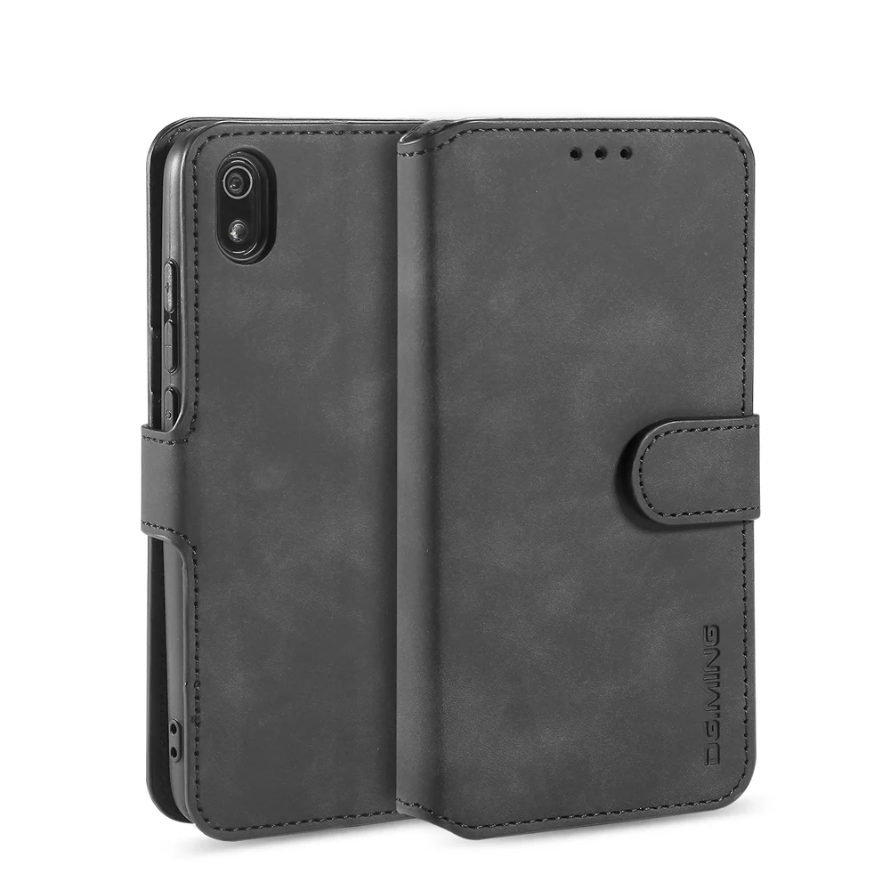Logo Luxury Case for Redmi 8 7 7A& Note Pro 6 6A Leather Cover K20 Flip Book for Mi xiaomi A2 lite Y3 Wallet Skin touch Shell