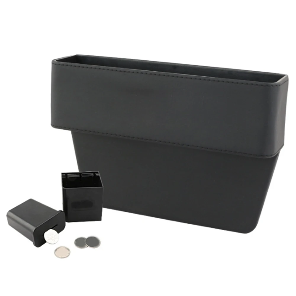 

Storage Box Car Organizer Seat PU Case Pocket Car Seat Side Slit Car Interior Accessories for Wallet Phone Coins Keys Cards