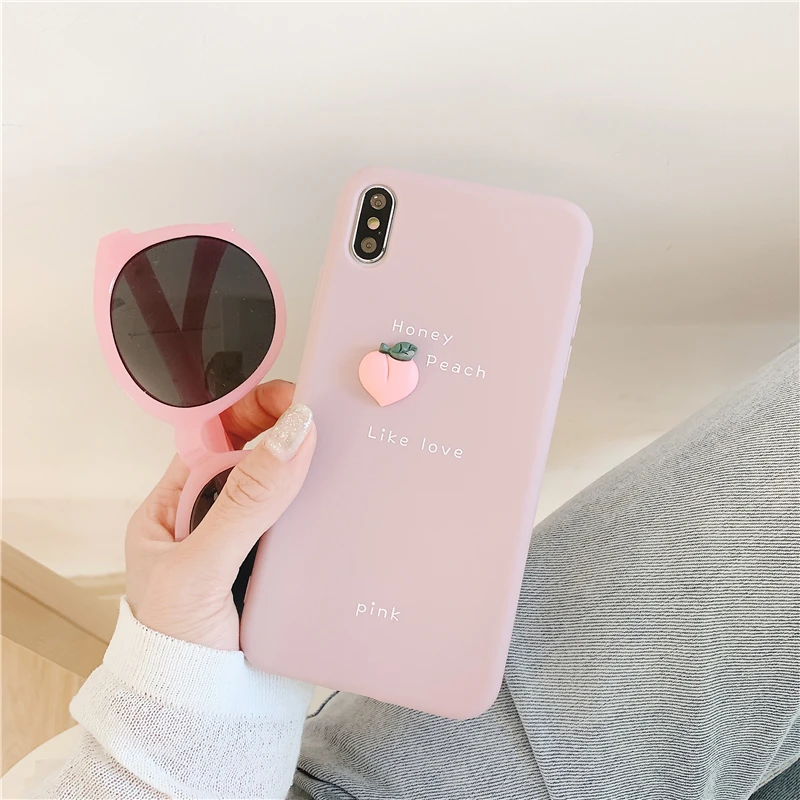Чехол для телефона LOVECOM с 3D фруктами авокадо персик iPhone 11 Pro Max XR X XS 7 8 6S чехол