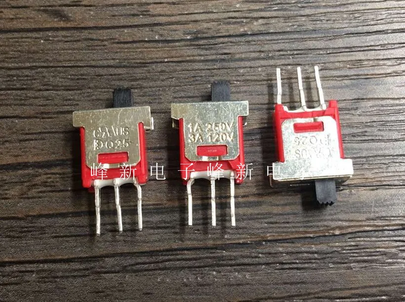 

Тайвань Q25 однополярный односторонний небольшой микро тумблер 2 шестерни 3 фута скользящий переключатель источника питания 3A переключатель