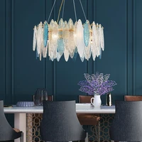 postmodern light luxury living room bedroom creative personality simple designer dining bar glass hanging lamp pendant lights
