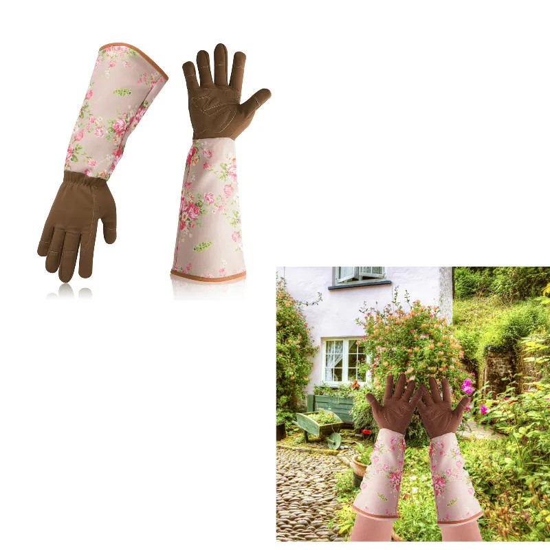 

Durable Non-Slip Gardening Gloves Long Sleeves Wrist Protection Garden Labor Flowering Pruning Rose Gardener Protective Gloves