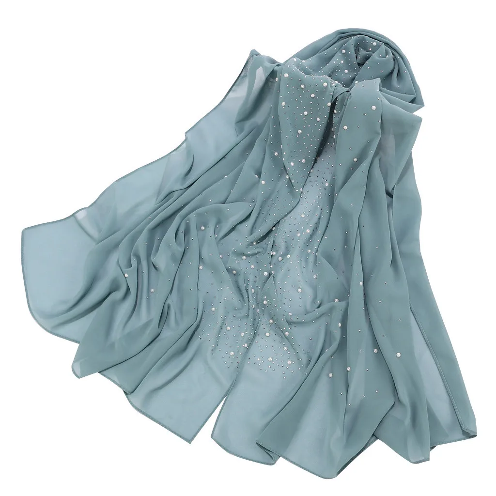 Новое поступление Индия богемный пляж однотонный модный шифоновый шарф длинные