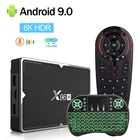 2020 X96H Android 9,0 Смарт ТВ коробка 4 Гб Оперативная память 64 Гб Allwinner H603 4 ядра 6K BT4.1 двухъядерный процессор Wi-Fi, 2 Гб оперативной памяти, 16 Гб встроенной памяти, Декодер каналов кабельного телевидения vs X96 MAX